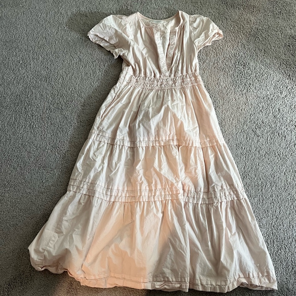 Anthropologie Light Pink Somerset Dress